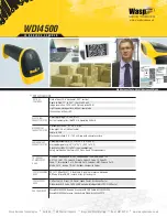 Предварительный просмотр 2 страницы Wasp WDI4500 Specifications