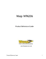 Wasp WPA206 Product Reference Manual preview