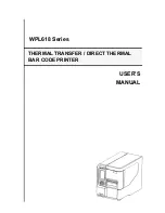 Preview for 1 page of Wasp WPL618 Series User Manual