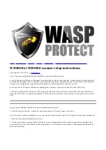 Preview for 1 page of Wasp WWS800 Setup Instructions