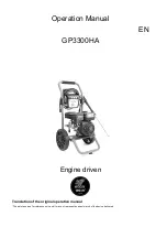 Waspper GP3300HA Operation Manual preview