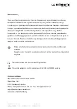 Preview for 3 page of Wassermann Dental-Maschinen 169991 User Manual