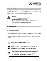 Preview for 8 page of Wassermann Dental-Maschinen HSM-500 User Manual