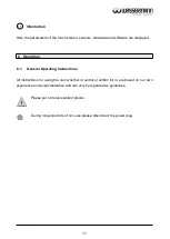 Preview for 17 page of Wassermann Polyquick 160-T120 User Manual