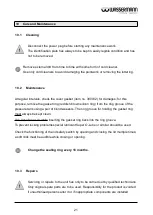 Preview for 21 page of Wassermann Polyquick 160-T120 User Manual