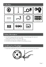 Preview for 2 page of Wasserstein 3-in-1 Smart Floodlight, Charger & Mount for Wyze Cam... User Manual