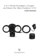 Wasserstein 3-in-1 Wired Floodlight, Charger and Mount for Blink Outdoor /... User Manual предпросмотр