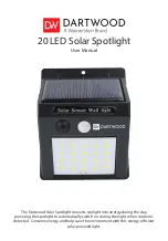 Wasserstein DARTWOOD 20 LED Solar Spotlight User Manual preview