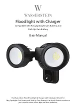 Предварительный просмотр 1 страницы Wasserstein Floodlight with Charger User Manual