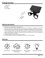 Preview for 3 page of Wasserstein Solar Light Charger for Arlo Pro 3 & Arlo... User Manual