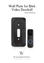 Preview for 1 page of Wasserstein Wall Plate for Blink Video Doorbell User Manual