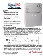 Waste King Inline Water Chiller Specification Sheet preview