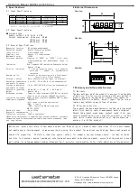 Preview for 2 page of WATANABE ELECTRIC INDUSTRY A2200 Series Operation Manual