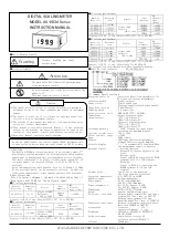 WATANABE ELECTRIC INDUSTRY AS-203A Series Instruction Manual preview