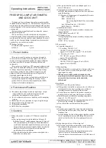 WATANABE WSPA-F2AL Operating Instructions preview