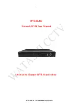 WATASHI DVR H.264 User Manual preview