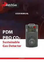 WatchGas PDM PRO CO2 User Manual preview