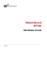 Предварительный просмотр 1 страницы Watchguard AP 322 Hardware Manual