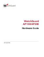 Предварительный просмотр 1 страницы Watchguard AP100 Hardware Manual