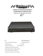 Preview for 1 page of Watchguard DVR4EONPACK Manual