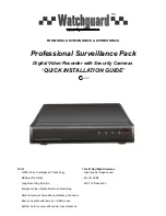 Preview for 1 page of Watchguard DVR4EONPACK Quick Installation Manual