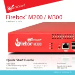 Watchguard Firebox M200 Quick Start Manual preview