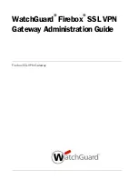 Watchguard Firebox SSL Series User Manual preview