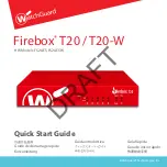 Preview for 1 page of Watchguard Firebox T20-W Quick Start Manual