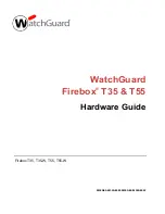 Preview for 1 page of Watchguard Firebox T35 Series Hardware Manual