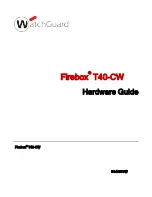 Watchguard Firebox T40-CW Hardware Manual preview