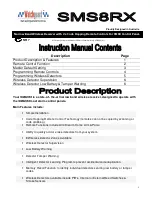 Preview for 1 page of Watchguard SMS8RX Instruction Manual