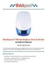 Preview for 1 page of Watchguard WGSIR-900 Installation Manual