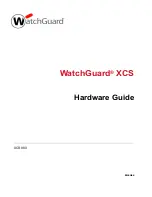 Preview for 1 page of Watchguard XCS 880 Hardware Manual