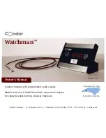 Предварительный просмотр 1 страницы Watchman 9-90 Owner'S Manual