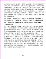 Preview for 32 page of WatchMinder WATCHMINDER3 Instructions Manual