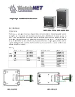 Предварительный просмотр 1 страницы WatchNet WAR-HAM-SRW Quick Start Manual