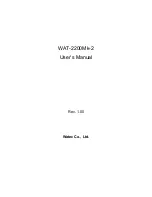 Watec WAT-2200Mk-2 User Manual preview