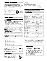 Preview for 2 page of Watec WAT-230 VIVID Operation Manual