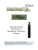 Water Control Corporation BrassMaster Plus TurfMaster Installation And Operation Manual preview