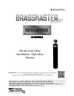 Preview for 1 page of Water Control Brassmaster Plus+ NitraMAX LS Series Installation & Operation Manual