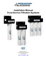 Water Doctors Food Service Filtration Systems Installation Manual preview