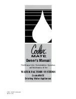 Preview for 1 page of Water Factory Systems CoolerMATE Owner'S Manual