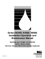 Preview for 1 page of Water Factory Systems N4000 Series Installation, Operation And Maintenance Manual