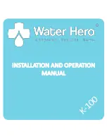 Water Hero K-100 Installation & Operation Manual предпросмотр