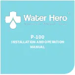 Water Hero P-100 Installation And Operation Manual preview