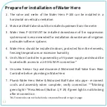 Preview for 14 page of Water Hero P-100 Installation And Operation Manual