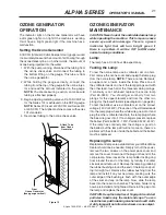 Preview for 21 page of Water Maze ALPHA-1500 Operator'S Manual