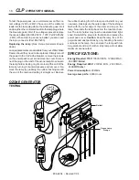 Preview for 18 page of Water Maze CLP Series Operator'S Manual