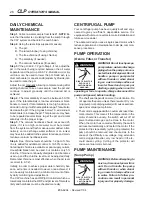 Preview for 26 page of Water Maze CLP Series Operator'S Manual