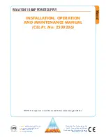 Water Mist WM-A1584 Installation, Operation And Maintenance Manual preview